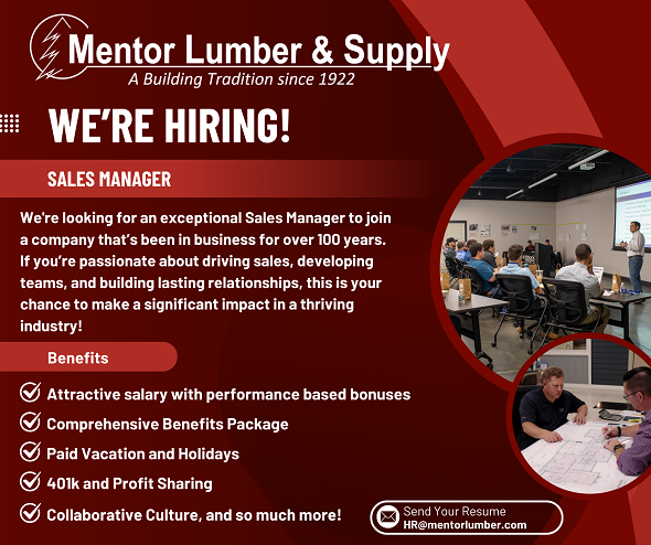 Help Wanted:  Sales Manager Career